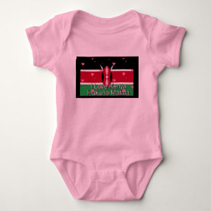 I kärlek Kenya Hakuna Matata Kids Tees Tee Shirt