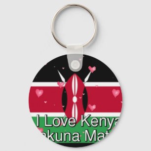 I Kärlek! Kenya Hakuna Matata Nyckelring