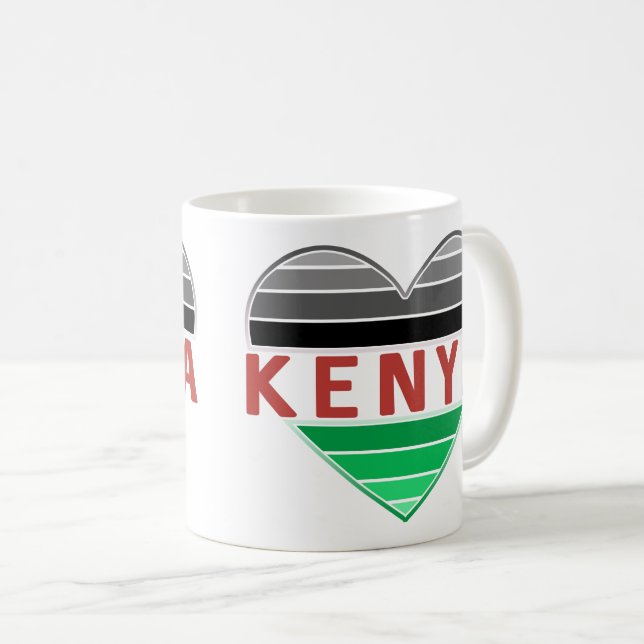 I Kärlek Kenya, Kenyan Heart Kaffemugg (Framsida höger)