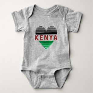I Kärlek Kenya, Kenyan Heart T-Shirt