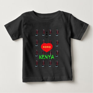 I Kärlek Kenya Maasai Art Print T Shirt
