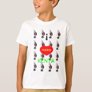 I Kärlek Kenya Maasai Art Print T-shirt