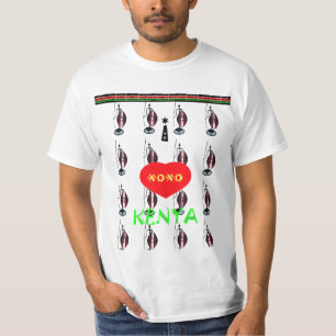 I kärlek Kenya Maasai XOXO Hakuna Matata Zazzle T Shirt