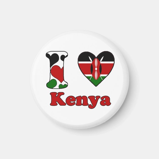 I kärlek Kenya Magnet (Framsidan)