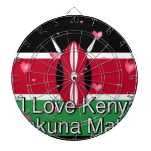 I Kärlek Kenya och "Hakuna Matata" Art Print Piltavla