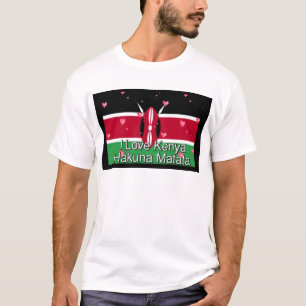 I Kärlek Kenya och "Hakuna Matata" Art Print Tröja