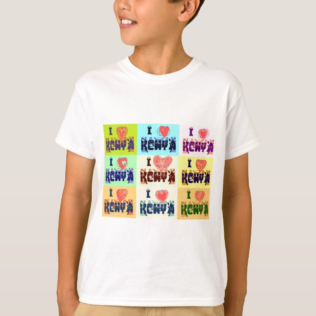 I kärlek Kenya.png T Shirt (Framsida)