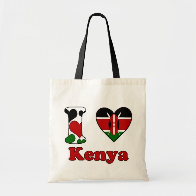 I kärlek Kenya Tygkasse (Framsidan)