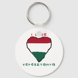 I Kärlek Keresztanya Keychain Nyckelring