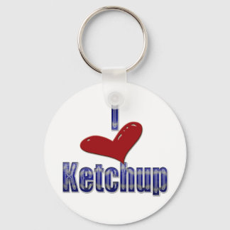 I kärlek Ketchup Funny LOL Design Nyckelring
