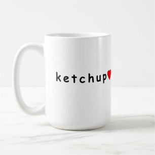I kärlek ketchup kaffemugg