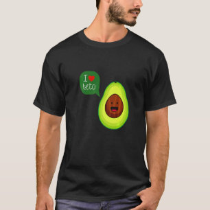 I Kärlek Keto Avocado Quote Keto och Vegan Diets T Shirt
