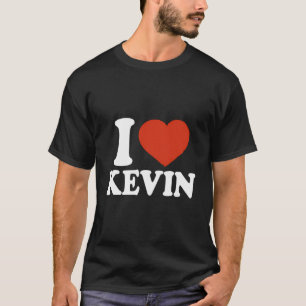 I Kärlek Kevin I Heart Kevin Red Heart Valentine T Shirt