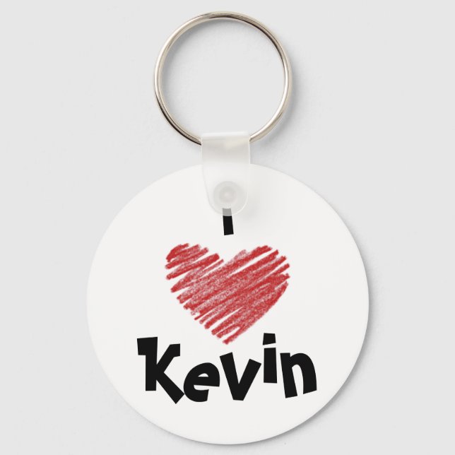 I Kärlek Kevin Keychain Nyckelring (Framsida)