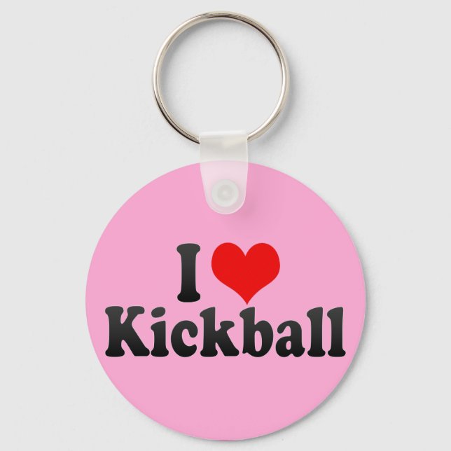 I Kärlek Kickball Nyckelring (Framsida)