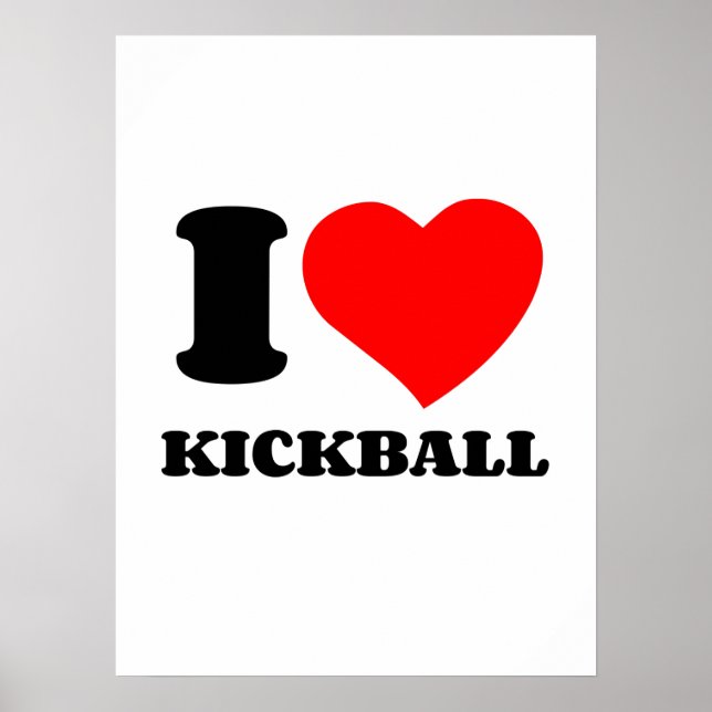I KÄRLEK KICKBALL POSTER (Framsidan)