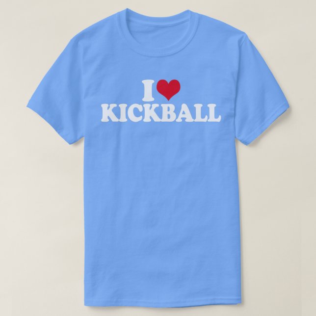 I Kärlek Kickball T Shirt (Design framsida)