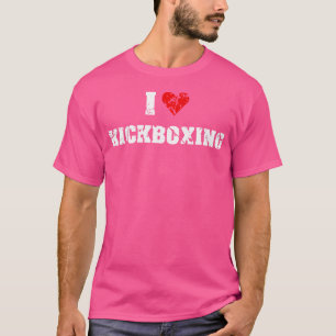 I Kärlek Kickboxing Gym Fitness för T Shirt