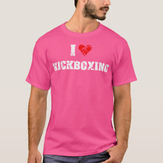 I Kärlek Kickboxing Gym Fitness för T Shirt