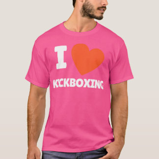 I Kärlek Kickboxing I Heart Kickboxing Älskare T Shirt