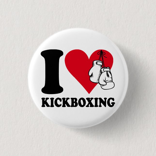 I kärlek kickboxing knapp (Framsida)