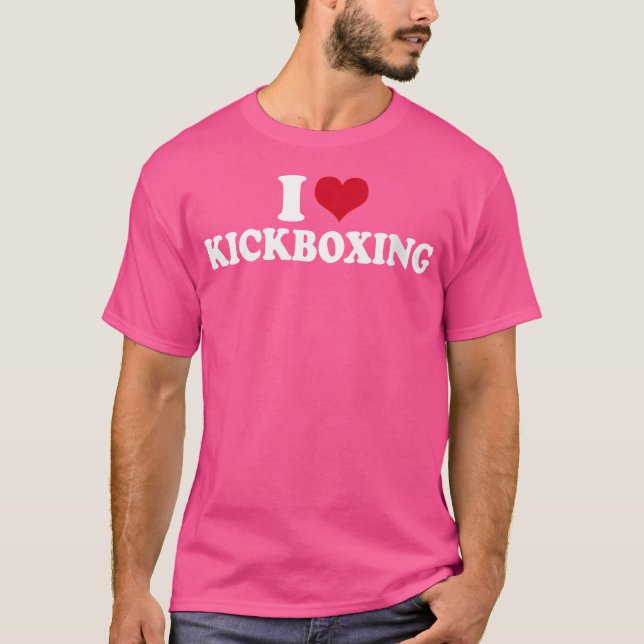 I Kärlek Kickboxing T Shirt (Framsida)