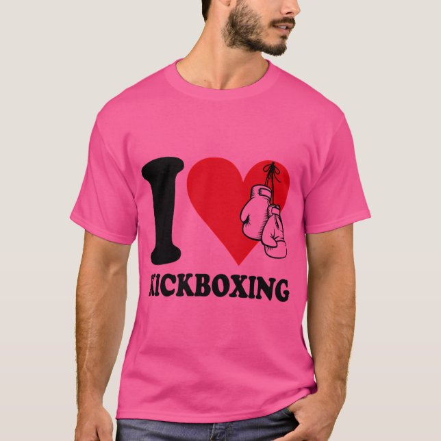 I Kärlek Kickboxing T Shirt (Framsida)