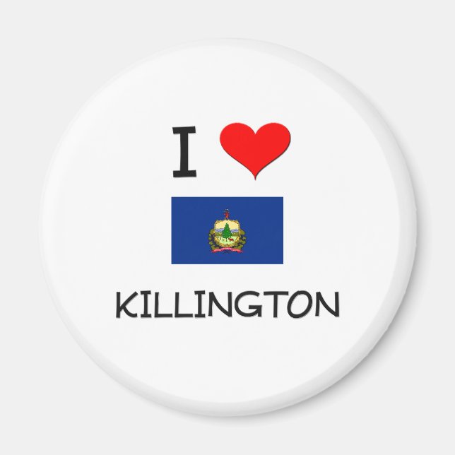 I Kärlek Killington Vermont Magnet (Framsidan)