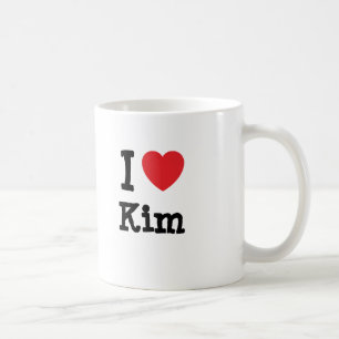 I kärlek Kim hjärta T-Shirt Kaffemugg
