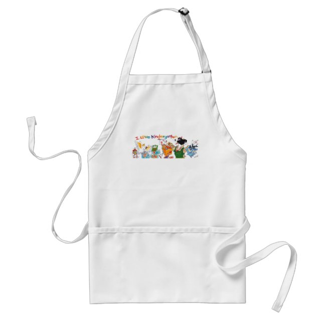 I Kärlek Kindergarten Apron Förkläde (Framsidan)