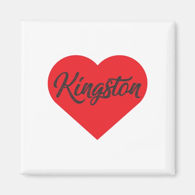 I Kärlek Kingston - Jamaica Magnet (Framsidan)