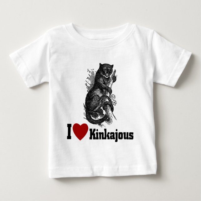 I Kärlek Kinkajous T-shirt (Framsida)
