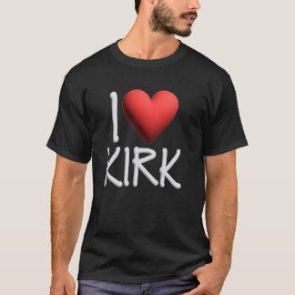 I Kärlek Kirk Namn Personlig Manar Guy BFF Friend T Shirt
