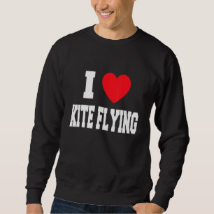 I Kärlek Kite Fflygande Lång Ärmad Tröja