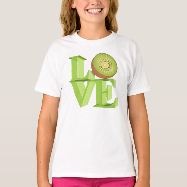 I KÄRLEK KIWI (Kiwi Fruits/Kiwi Berry) T-shirt (Framsida)