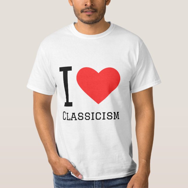 I kärlek klassicism t shirt (Framsida)