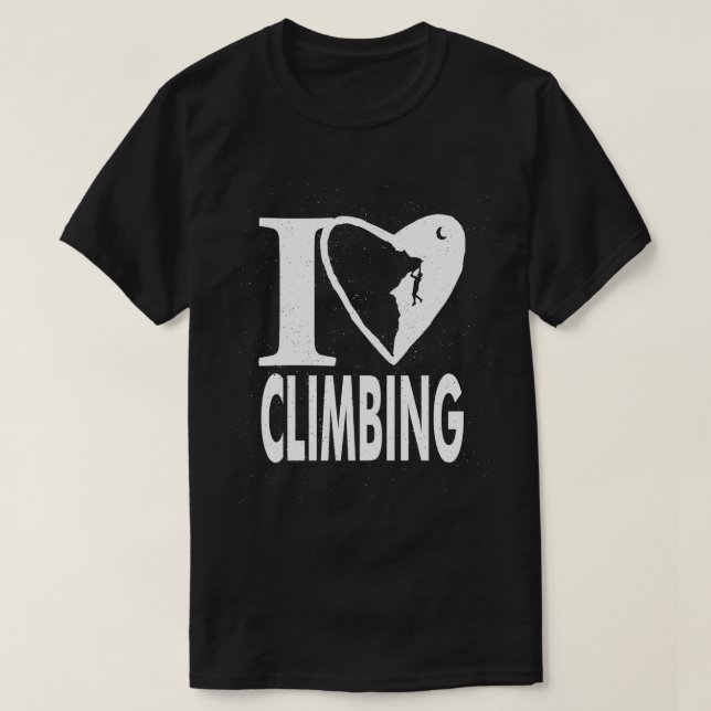 I kärlek klättring t shirt (Design framsida)
