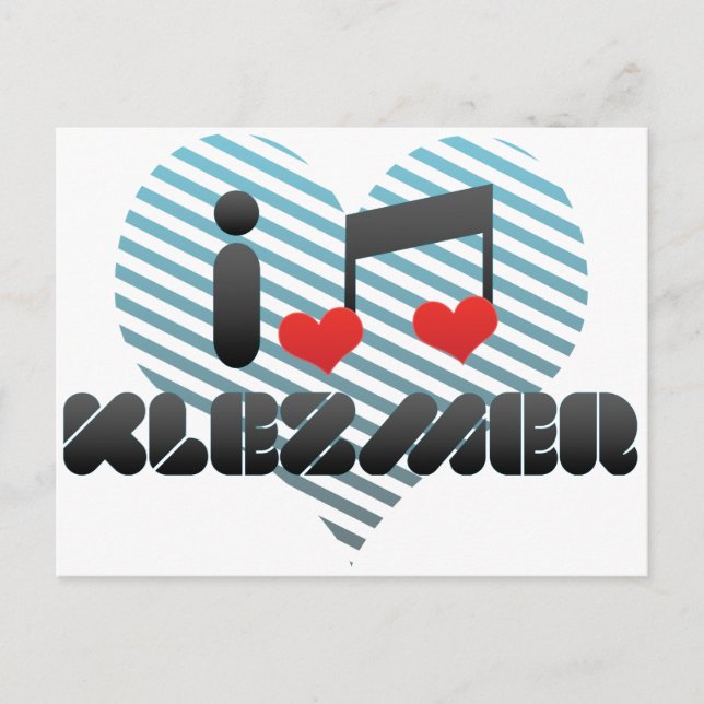 I Kärlek Klezmer Vykort (Framsida)