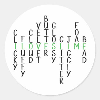 I kärlek-klistermärken runt klistermärke