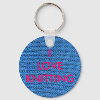 I KÄRLEK KNITTING NYCKELRING