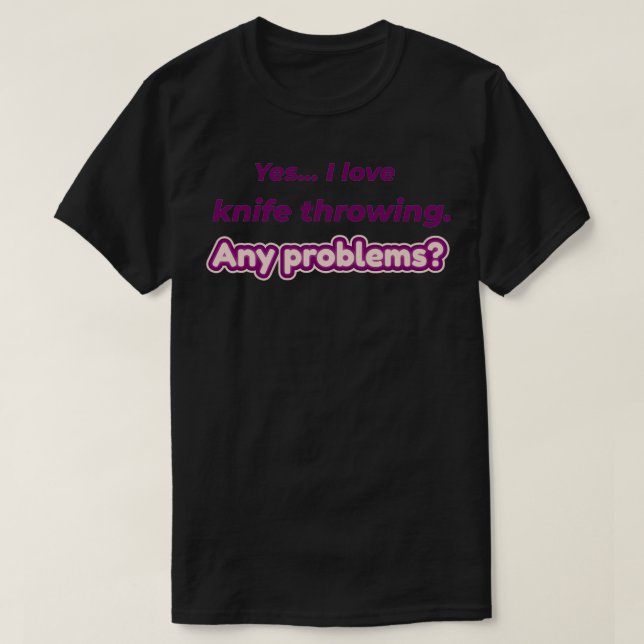 I kärlek Knivar, som kastar klassisk TShirt T Shirt (Design framsida)