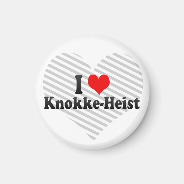 I Kärlek Knokke-Heist, Belgien Magnet (Framsidan)