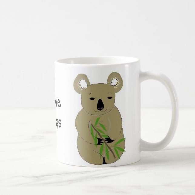 I Kärlek Koala Bears Kaffemugg (Höger)