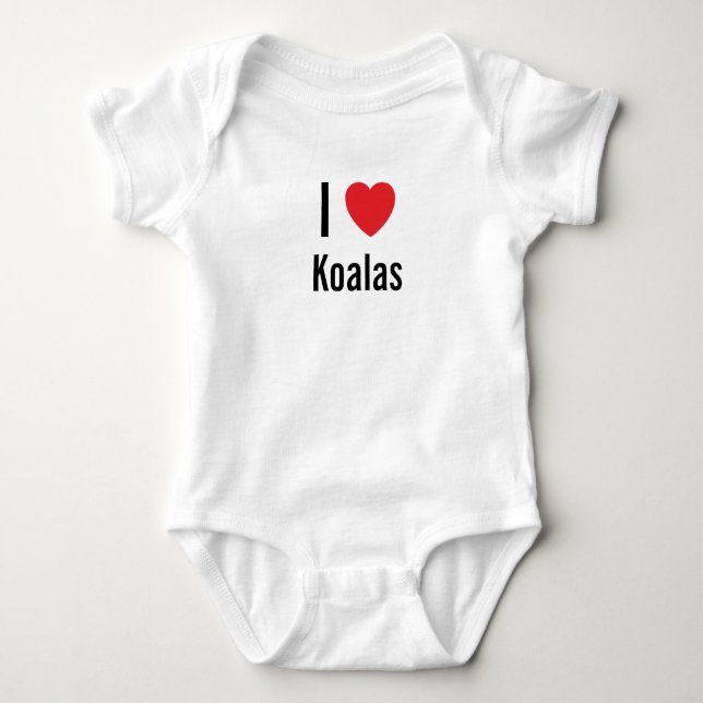 I kärlek Koalas Baby Jumper Tee (Framsida)