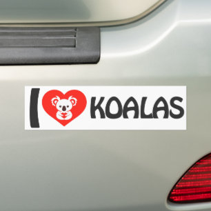 I Kärlek Koalas Bildekal