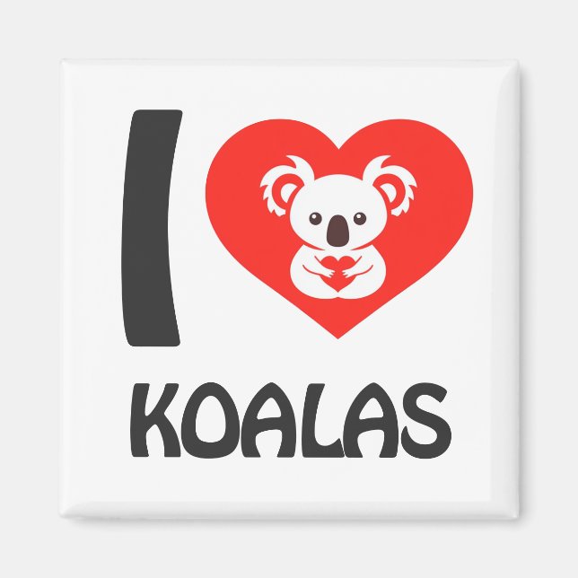 I kärlek Koalas Magnet (Framsidan)