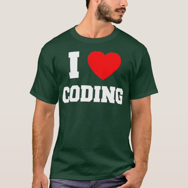 I Kärlek-kodning T Shirt (Framsida)