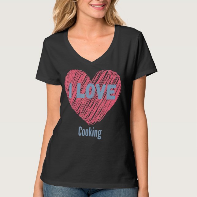 I Kärlek kokande Hobby- eller Hobbyist- T Shirt (Framsida)