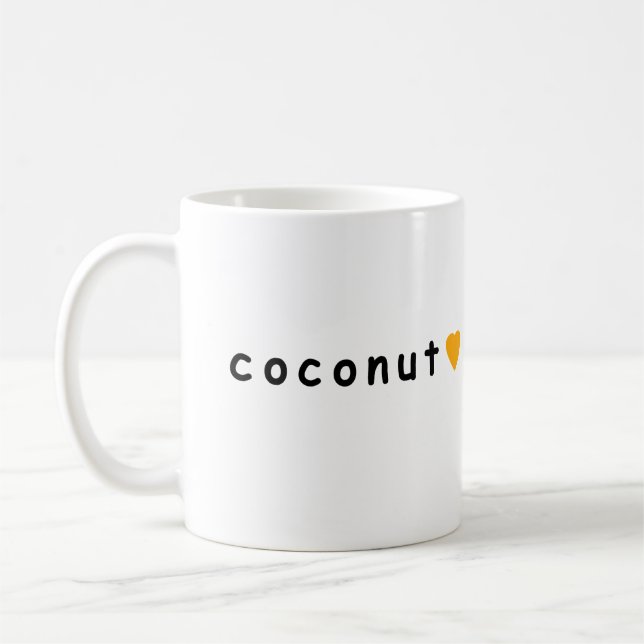 I kärlek kokonut kaffemugg (Vänster)