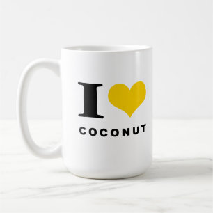 I kärlek kokonut kaffemugg
